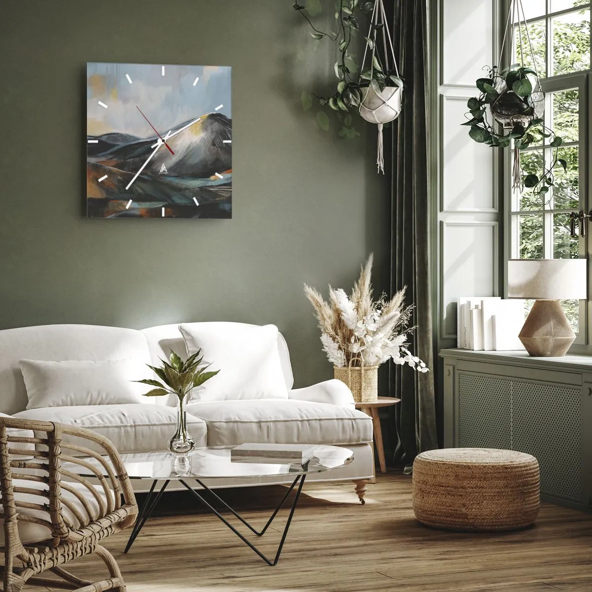 Horloge murale - Pendule murale - Brut et beau - 40x40 cm