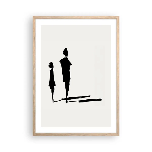 Affiche dans un chêne clair - Poster - Êtes-vous sûr qu'ils sont ensemble ? - 50x70 cm