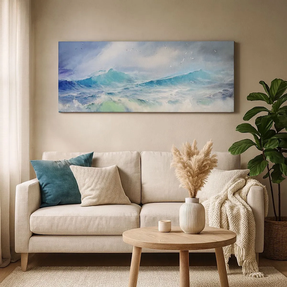 Impression sur toile - Image sur toile - "Le tourbillon hurlait de triomphe..." - 100x40 cm