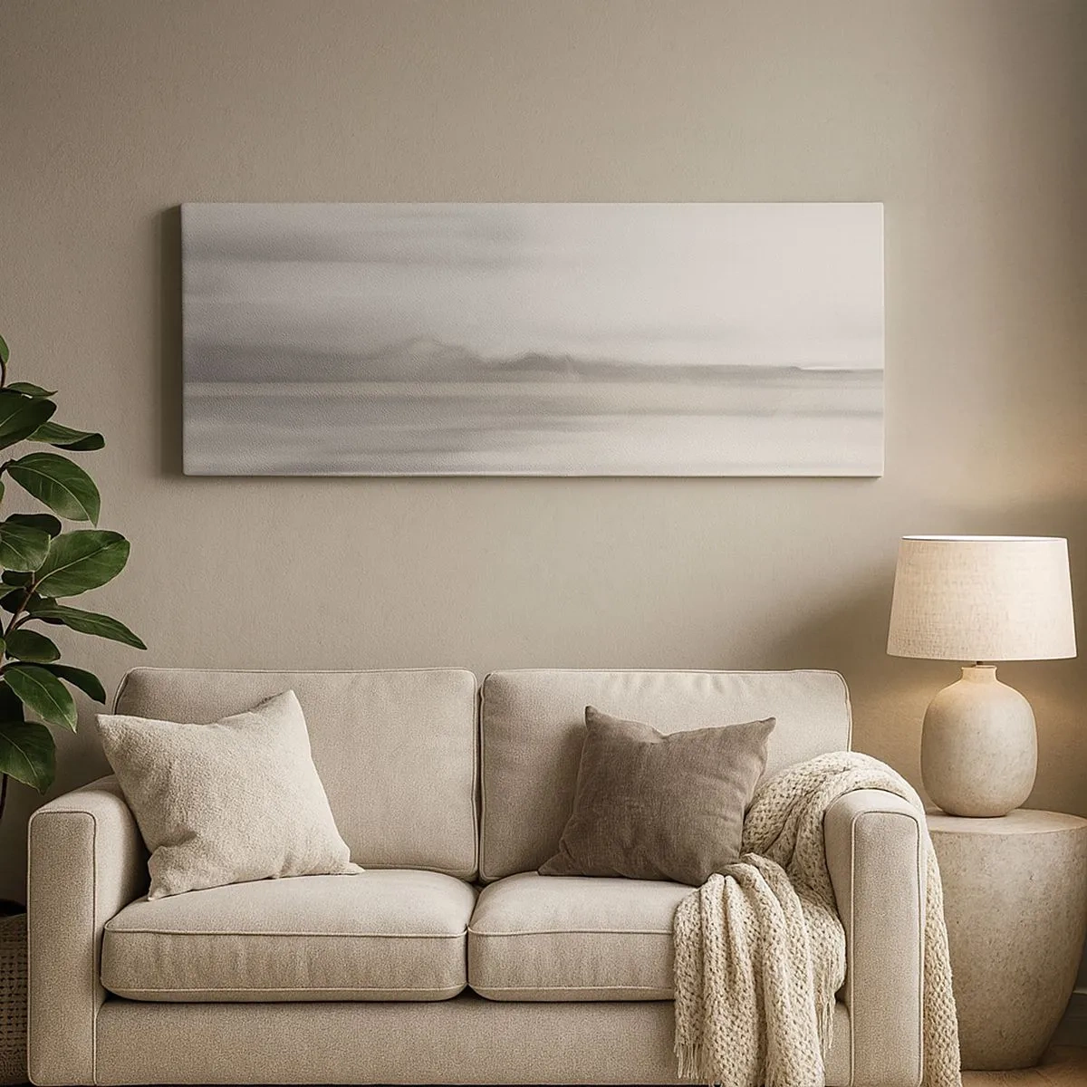Impression sur toile - Image sur toile - Distance réfléchie - 100x40 cm