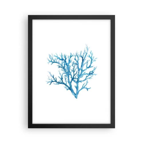 Affiche dans un cadre noir - Poster - Filigrane nautique - 30x40 cm