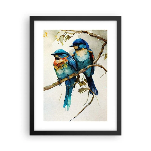 Affiche dans un cadre noir - Poster - A-t-il été offensé ? - 30x40 cm