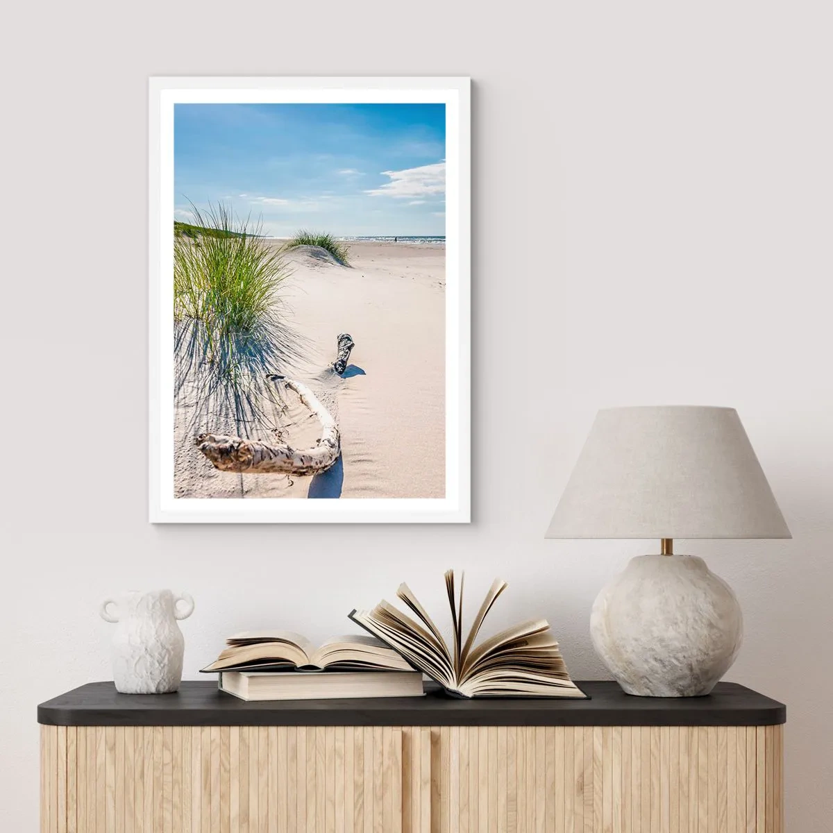 Affiche dans un cadre blanc - Poster - La plus belle? La Baltique - 40x50 cm