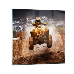 Impression sur verre - Image sur verre - No risk no fun - 50x50 cm