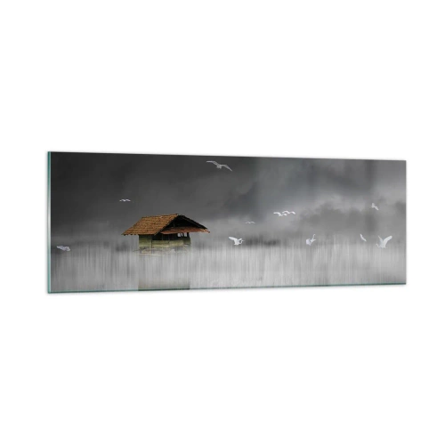 Impression sur verre - Image sur verre - A l'abri de la pluie - 90x30 cm
