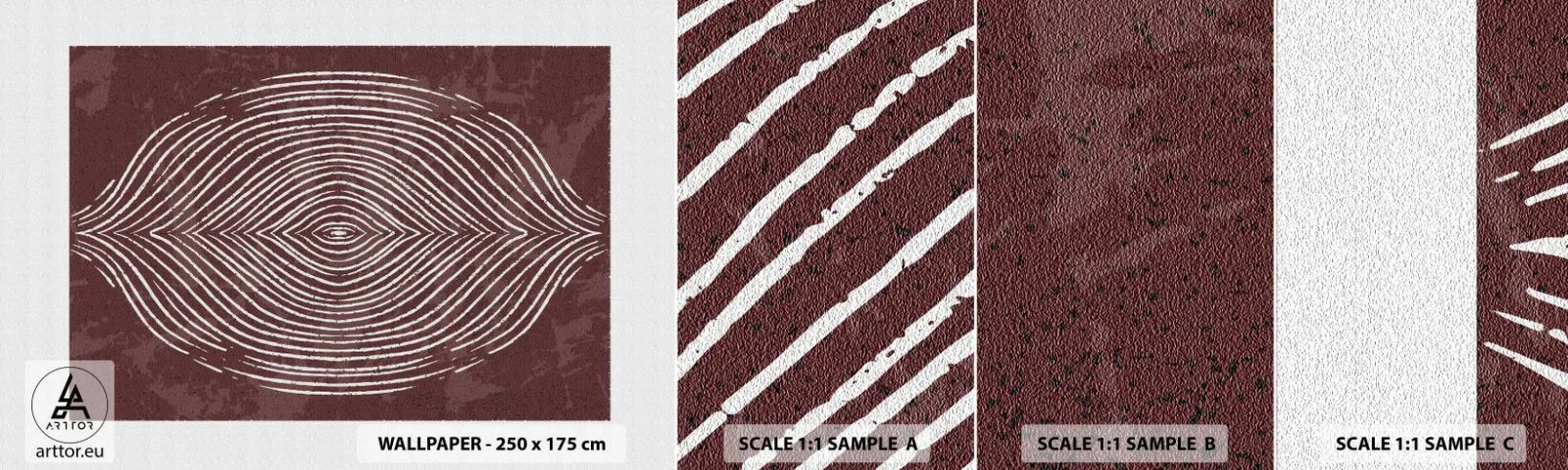 Échantillon De Papier Peint Standard Eco - L'espace parle - Bohème, Vieilli, Morceau - 100x30 cm