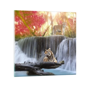 Impression sur verre - Image sur verre - Paysage surréaliste - 50x50 cm