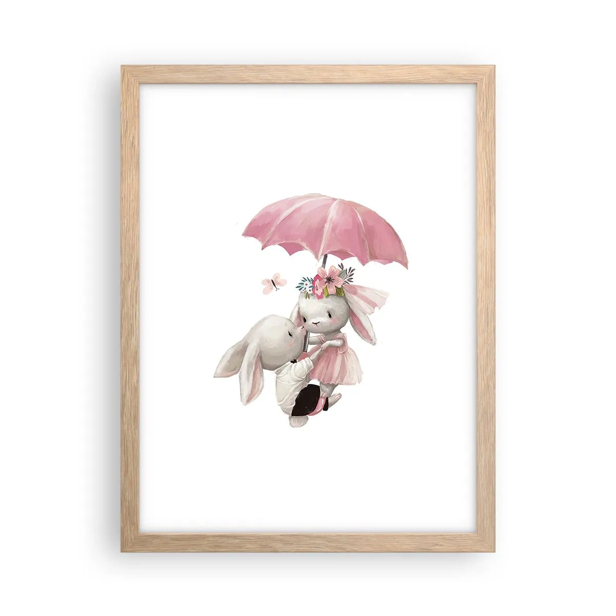 Affiche dans un chêne clair - Poster - C'est ça l'amour - 30x40 cm