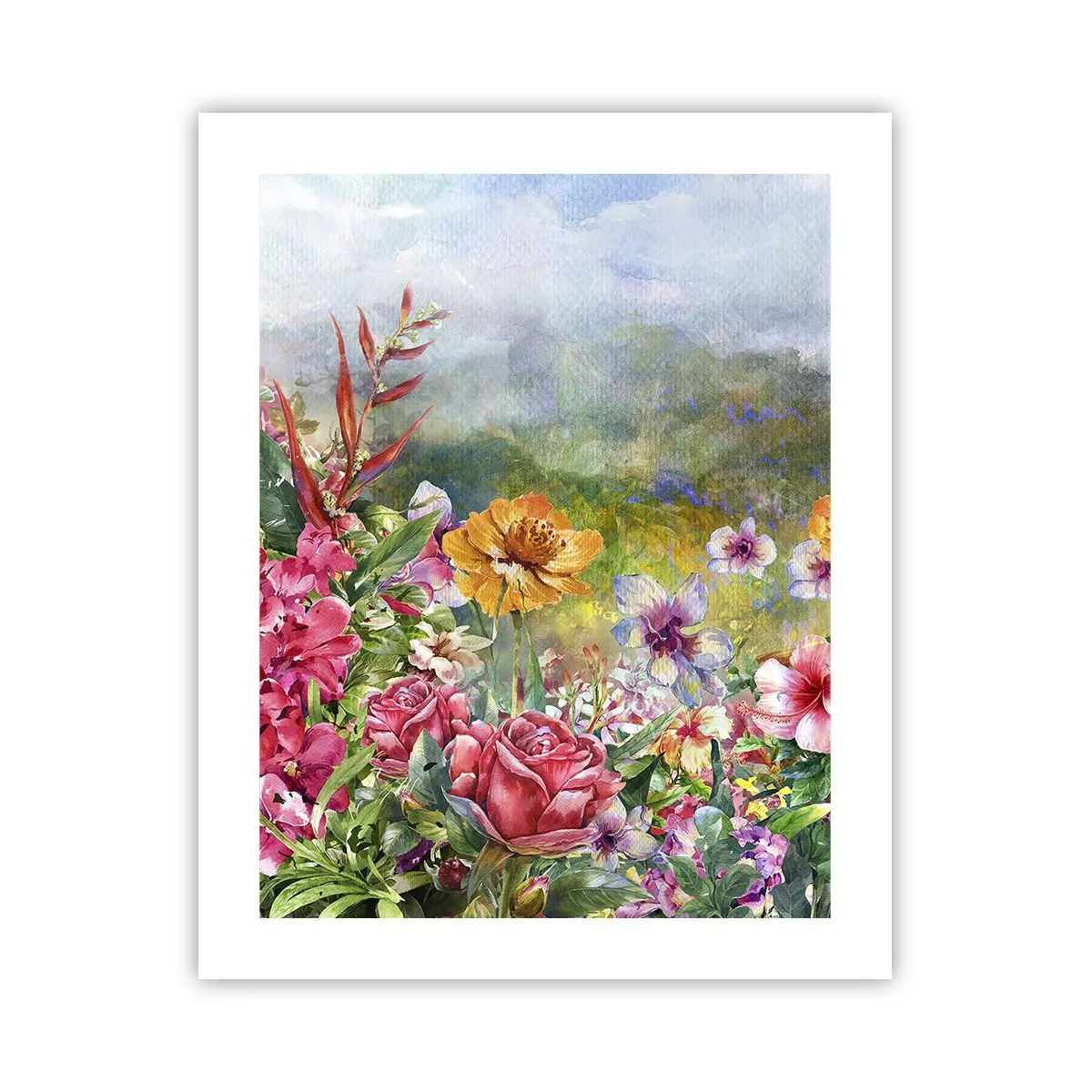 Affiche - Poster - Un jardin devenu fou - 40x50 cm
