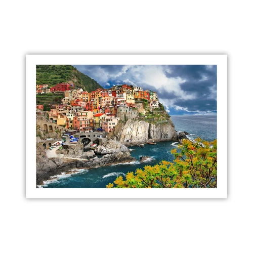 Affiche - Poster - Un groupe embrassant les rochers - 70x50 cm