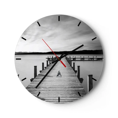Horloge murale - Pendule murale - Au point d'eau - la paix - 40x40 cm