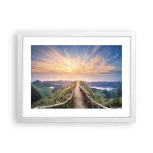 Affiche dans un cadre blanc - Poster - Proche du ciel - 40x30 cm