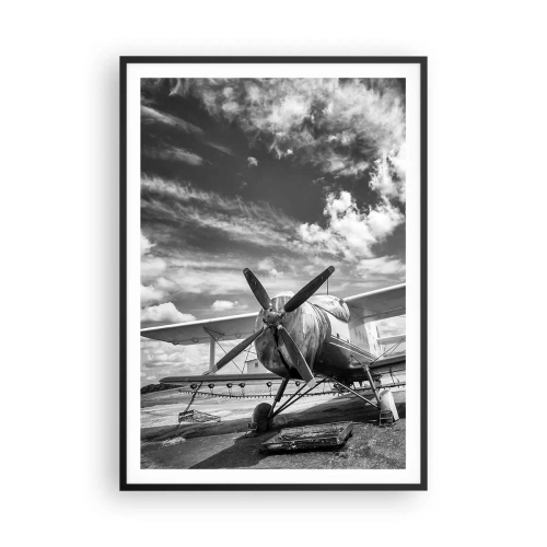 Affiche dans un cadre noir - Poster - Je suis impatient! - 70x100 cm