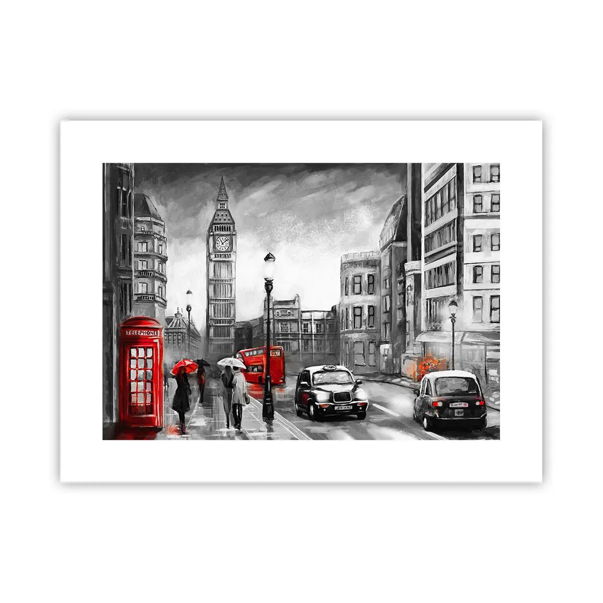 Affiche - Poster - Pas du tout une ville grise - 40x30 cm