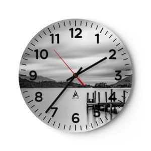 Horloge murale - Pendule murale - Douceur et force - 40x40 cm