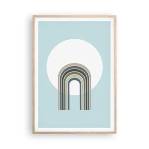 Affiche dans un chêne clair - Poster - Attraction irrésistible - 70x100 cm