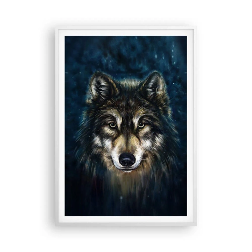 Affiche dans un cadre blanc - Poster - Alpha? Et oméga - 70x100 cm