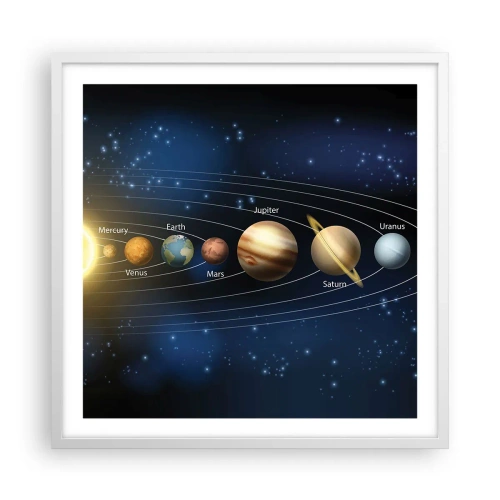 Affiche dans un cadre blanc - Poster - L'une des dix - 60x60 cm