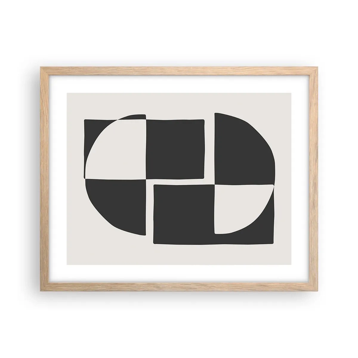 Affiche dans un chêne clair - Poster - Antithèse - Synthèse - 50x40 cm