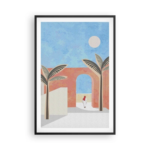 Affiche dans un cadre noir - Poster - Journée arabe - 61x91 cm