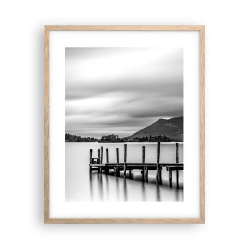 Affiche dans un chêne clair - Poster - Douceur et force - 40x50 cm