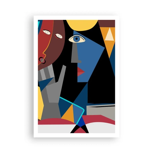 Affiche - Poster - Une conversation entre cubistes - 70x100 cm