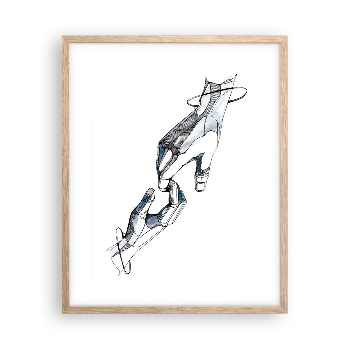 Affiche dans un chêne clair - Poster - Un bon geste - 40x50 cm