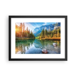 Affiche dans un cadre noir - Poster - Douceur automnale - 40x30 cm