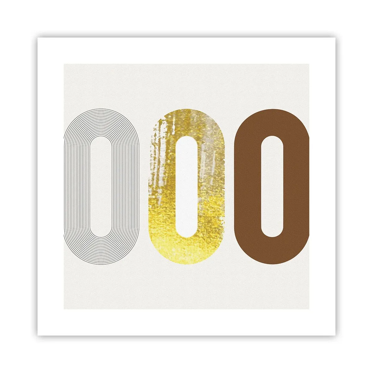 Affiche - Poster - Ooo! - 40x40 cm