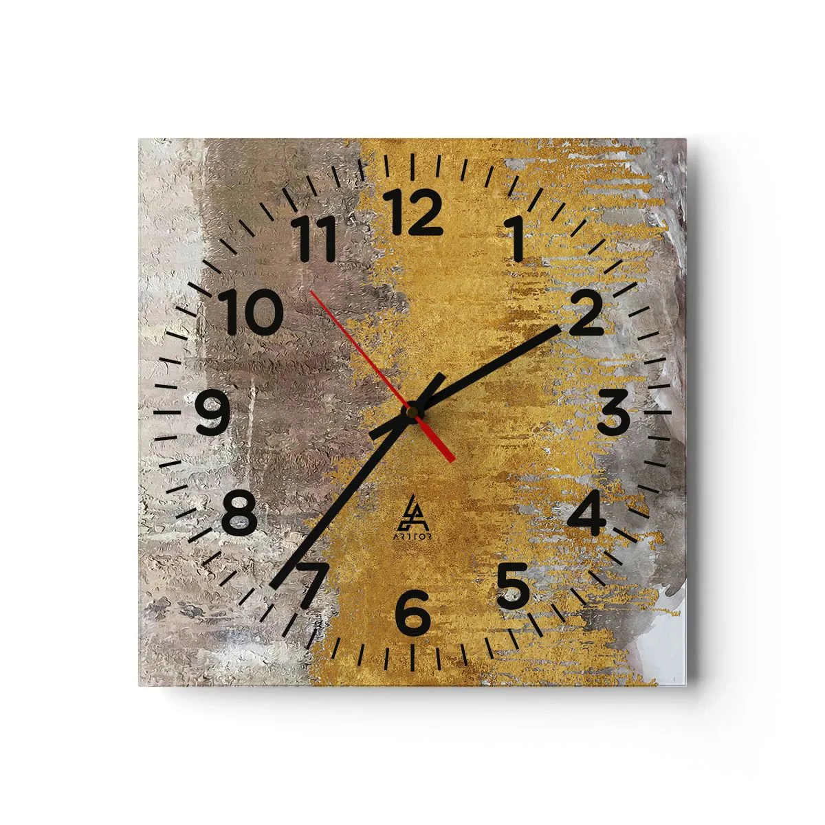Horloge murale - Pendule murale - Une explosion d'or - 30x30 cm