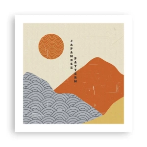 Affiche - Poster - Dans l'esprit japonais - 50x50 cm
