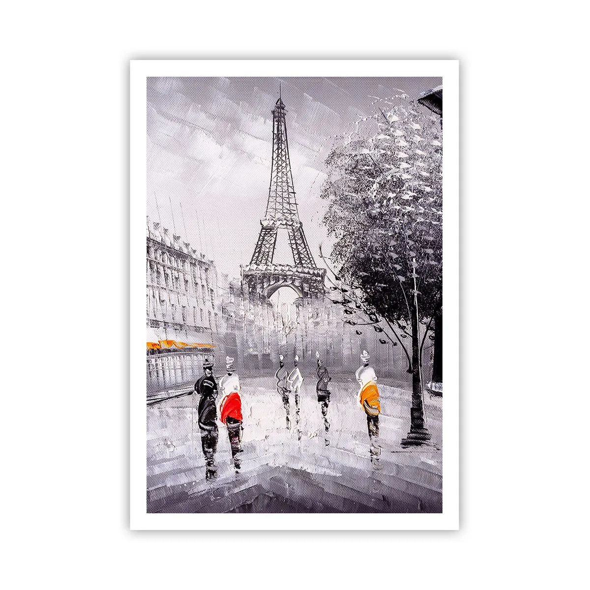 Affiche - Poster - Balade parisienne - 70x100 cm