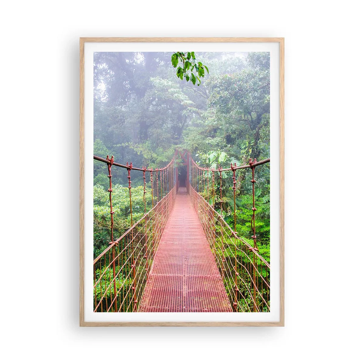 Affiche dans un chêne clair - Poster - Suspendu sur les couronnes - 70x100 cm