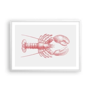 Affiche dans un cadre blanc - Poster - Un homard digne d'Homère - 70x50 cm