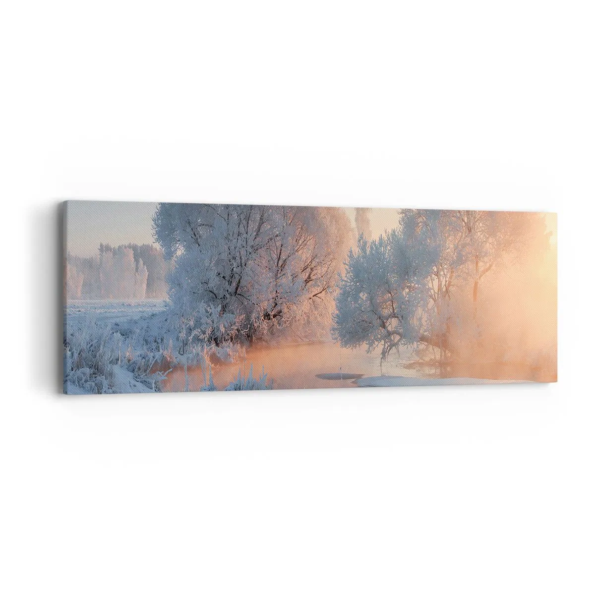 Impression sur toile - Image sur toile - Tout dans le soleil brille en cristal - 90x30 cm