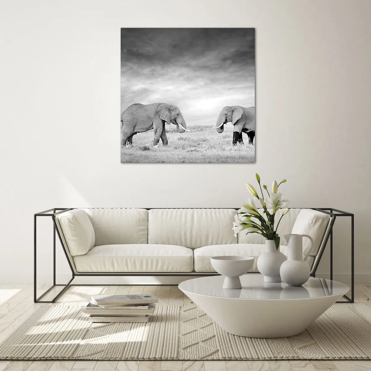 Impression sur verre - Image sur verre - Le gris est beau - 40x40 cm