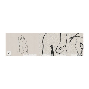 Échantillon De Papier Peint Standard Eco - Femme nue - Acte, Doubler, Dessin - 100x30 cm