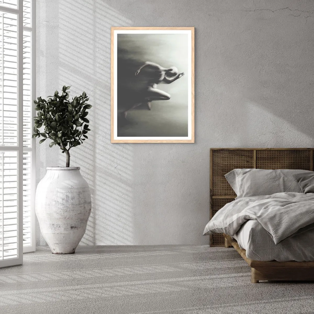 Affiche dans un chêne clair - Poster - Inarrêtable - 40x50 cm