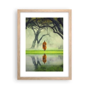 Affiche dans un chêne clair - Poster - En route vers l'illumination - 30x40 cm