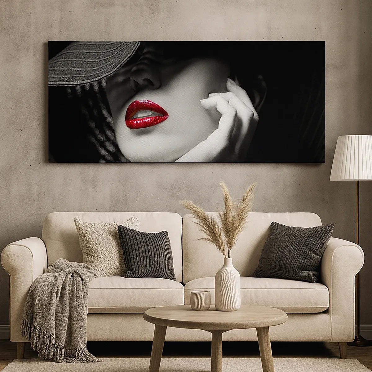 Impression sur toile - Image sur toile - Étude écarlate - 30x30 cm