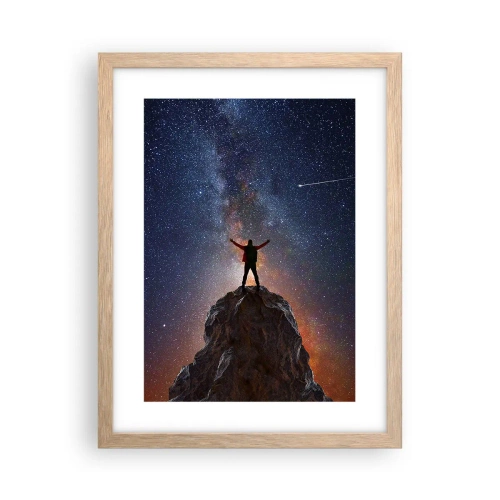 Affiche dans un chêne clair - Poster - Le force est avec moi! - 30x40 cm