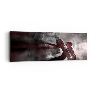 Impression sur toile - Image sur toile - Dans les brumes du jazz - 90x30 cm