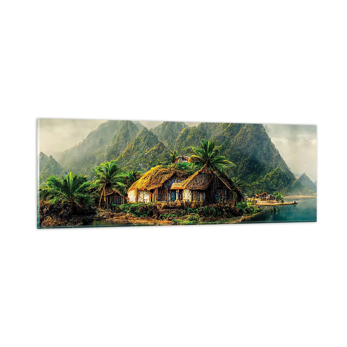 Impression sur verre - Image sur verre - Paradis tropical - 90x30 cm