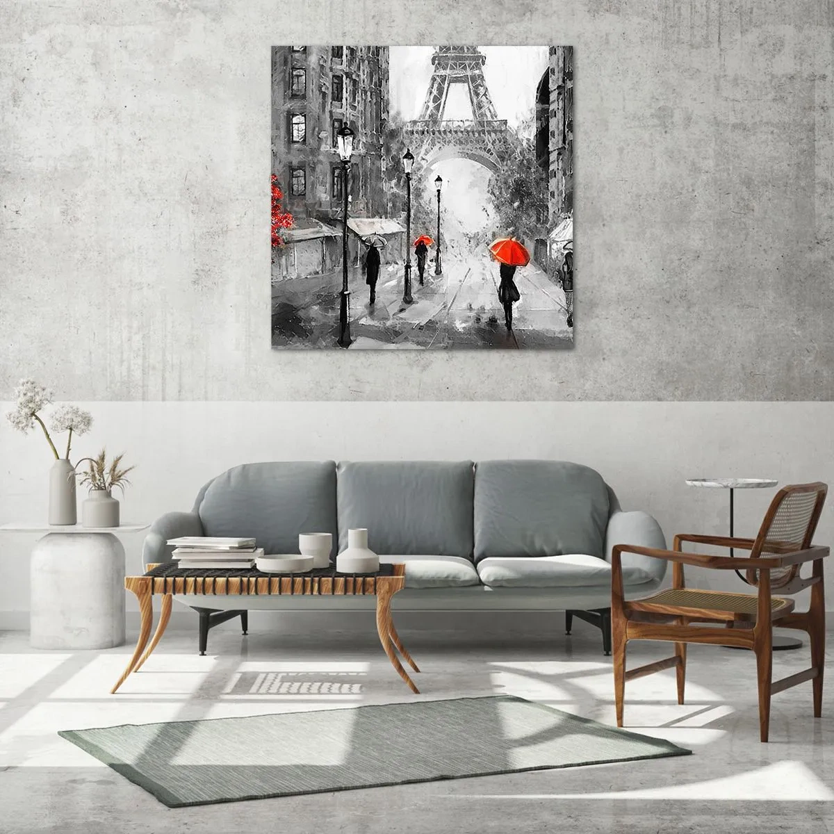 Impression sur verre - Image sur verre - Tous les chemins mènent à elle - 50x50 cm