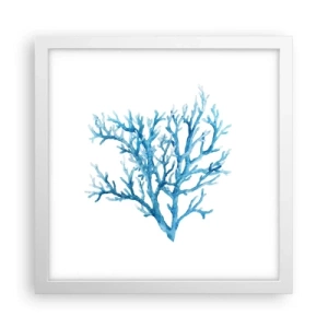 Affiche dans un cadre blanc - Poster - Filigrane nautique - 30x30 cm