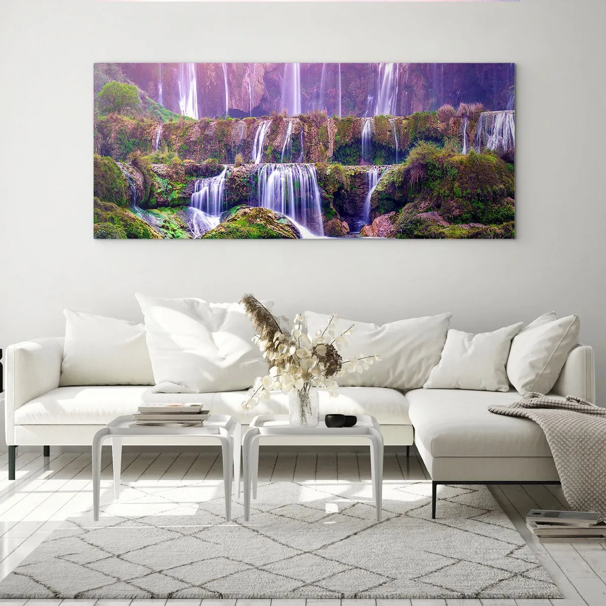 Impression sur verre - Image sur verre - Escalier vers le ciel - 100x40 cm