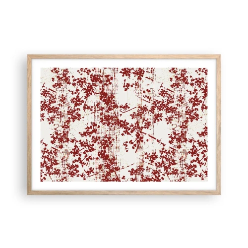 Affiche dans un chêne clair - Poster - Comme un calicot ancien - 70x50 cm