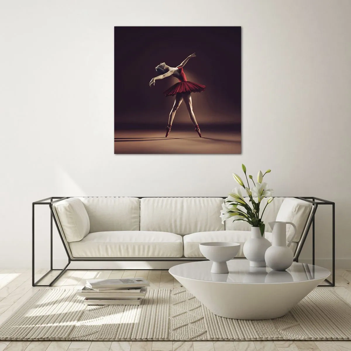 Impression sur verre - Image sur verre - Une danseuse étoile - 60x60 cm