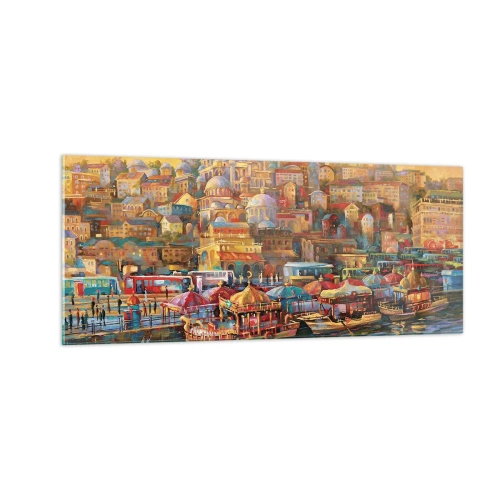 Impression sur verre - Image sur verre - Conte d'Istanbul - 100x40 cm
