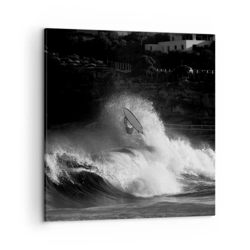 Impression sur toile - Image sur toile - Défi accepté! - 50x50 cm